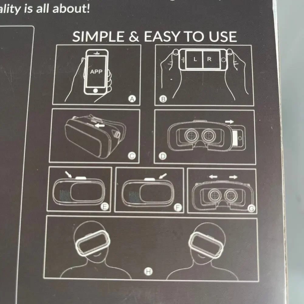 Sharperview VR Case Virtual Reality Headset 3D 360 Smartphone Goggles
